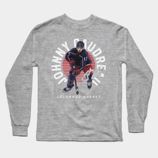 Johnny Gaudreau Columbus Emblem Long Sleeve T-Shirt